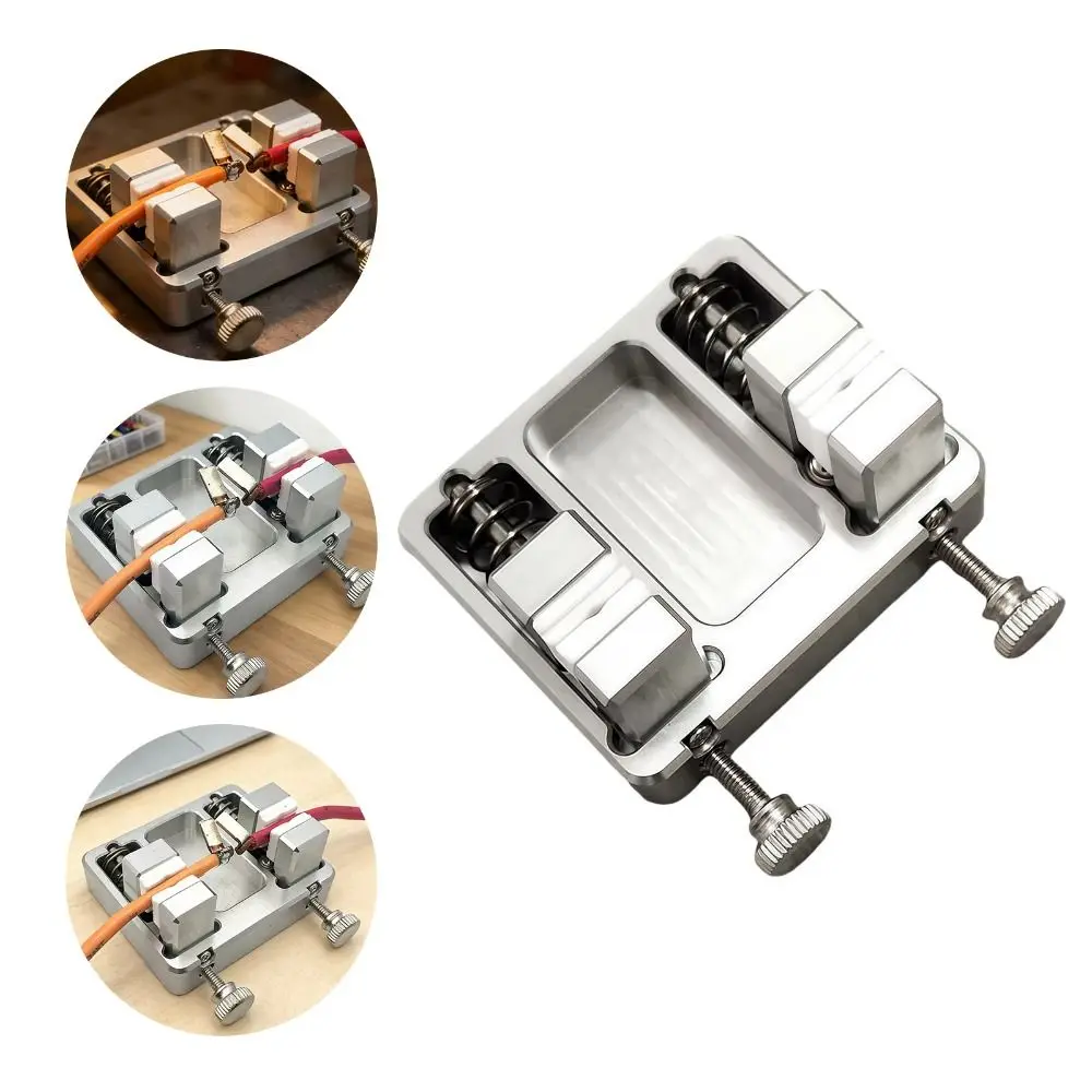 Support Aluminum Welding Fixture Adjustable Stable Soldering Station Heavy-duty 11mm Jaw Soldering Jig Wire Clamp