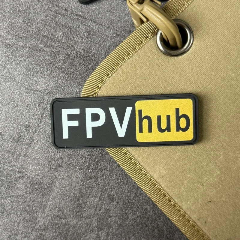 FPV Drone PVC Patch on Clothes Tactical Morale Badge Hook Loop Patches Backpack Stickers Armband