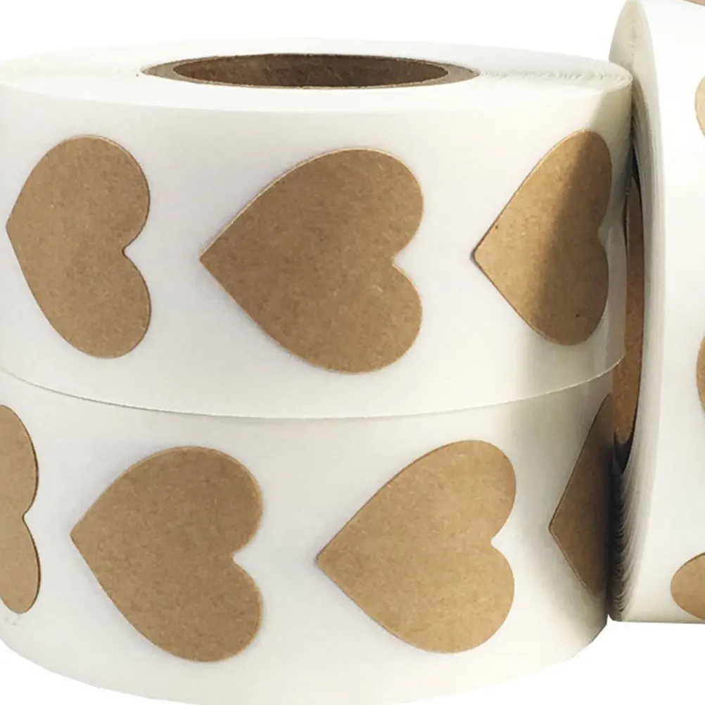

Heart Shape Stickers Self Adhesive Valentine Day Gift Packing Labels Wrapping DIY Manual Decor Folder Tag