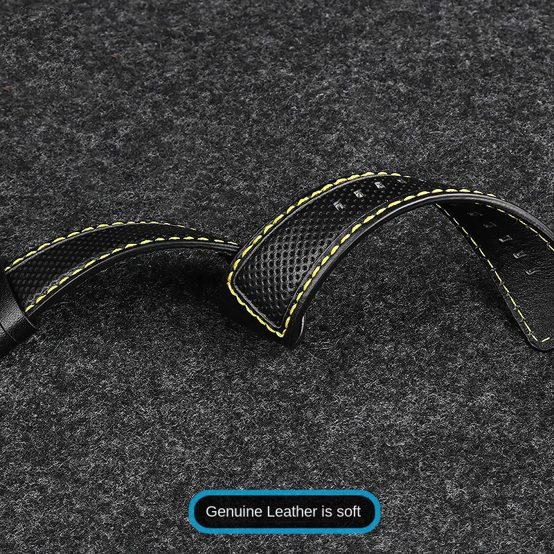 Dla Dietrich OT-1 OT-12 OT-6 Panerai męska miękka opaska na nadgarstek 24mm zielona cała Lea/inna bransoletka z paskiem do zegarka Lea/inna bransoletka z paskiem do zegarka