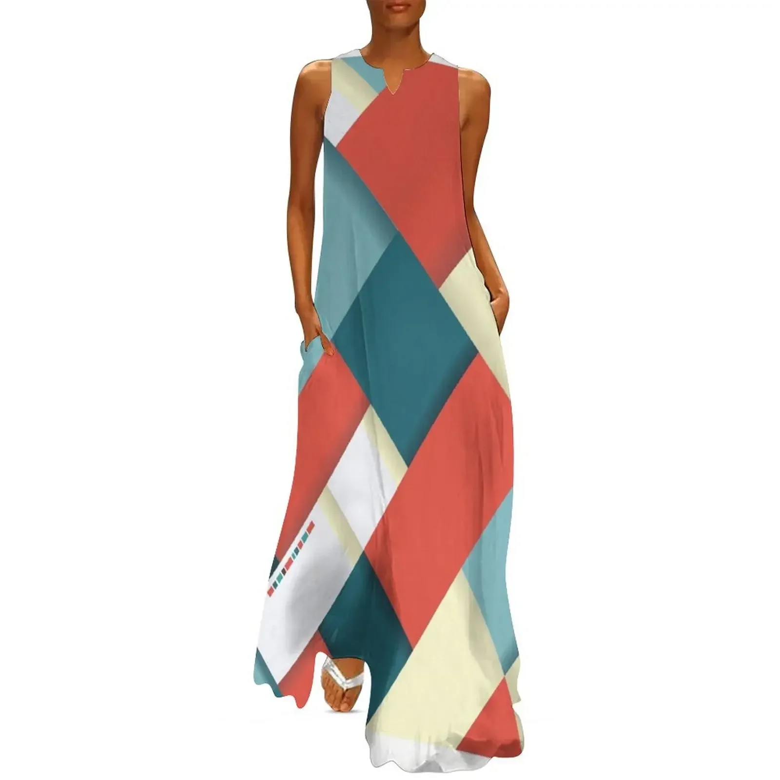 

Sublime abstract blocks Long Dress Party dresses women's evening dresses dress summer Dress