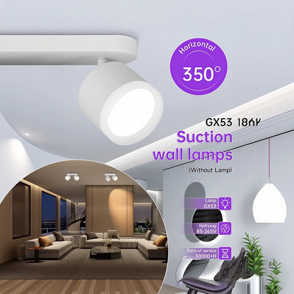 

Vintage Ceiling Lighting Fixtures Creative Personality Double Heads Ceiling Lamps Adjustable Angle Living Room Dining Room