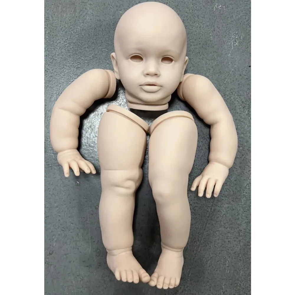 26Inch Huge Baby Unfinished Reborn Kits Pippa Realistic Unpainted Doll Parts with Cloth body and Eyes Bebe Reborn Kits