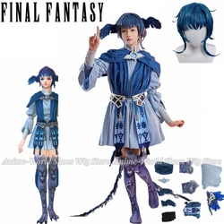 Game Final Fantasy XIV Cosplay FF14 Meteion Cosplay Costume Little Blue Bird Halloween Uniform Women Carnival Outfits