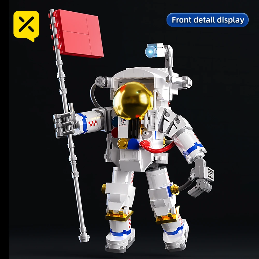 ToylinX Space Astronaut Building Block Set, Flexible Astronaut Model, Spaceman Toys as Halloween Gift for Children and Adults.