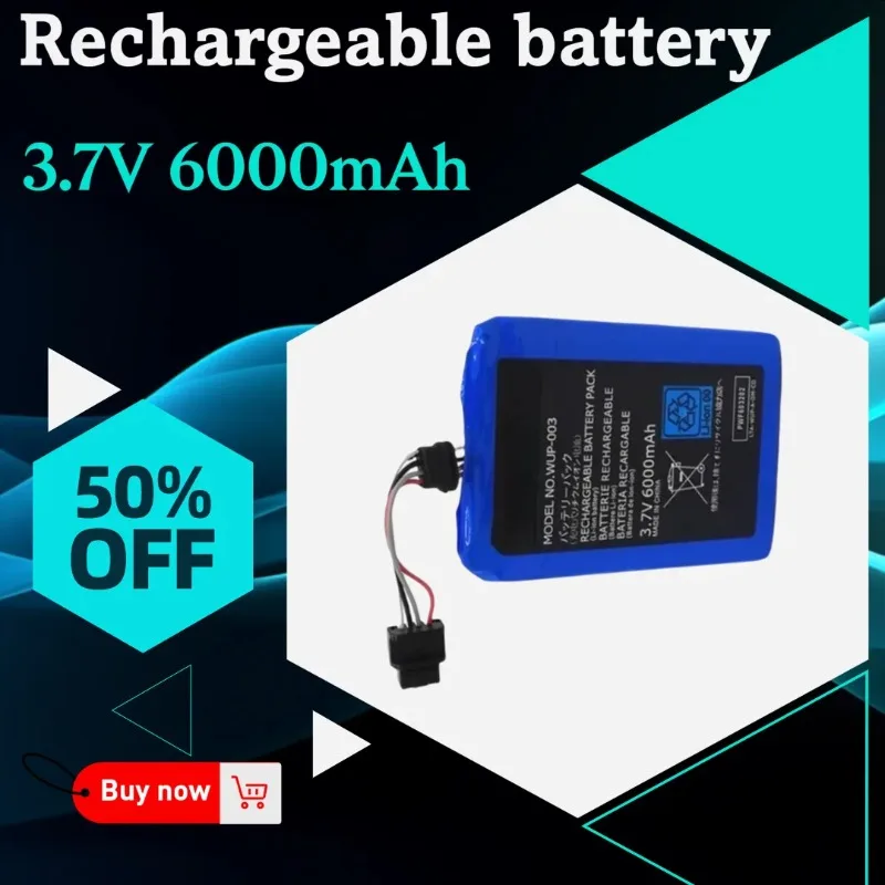 

3.7V 6000mAh High-capacity WUP-012 Rechargeable Battery for Nintendo Wii U Wii U Pad Controller