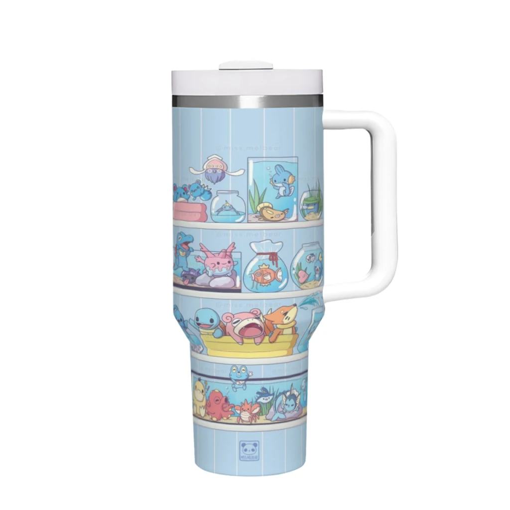 

Car Travel Mugs Pokemon Stainless Steel 304 Tumbler Water Bottle 40oz/1200ml