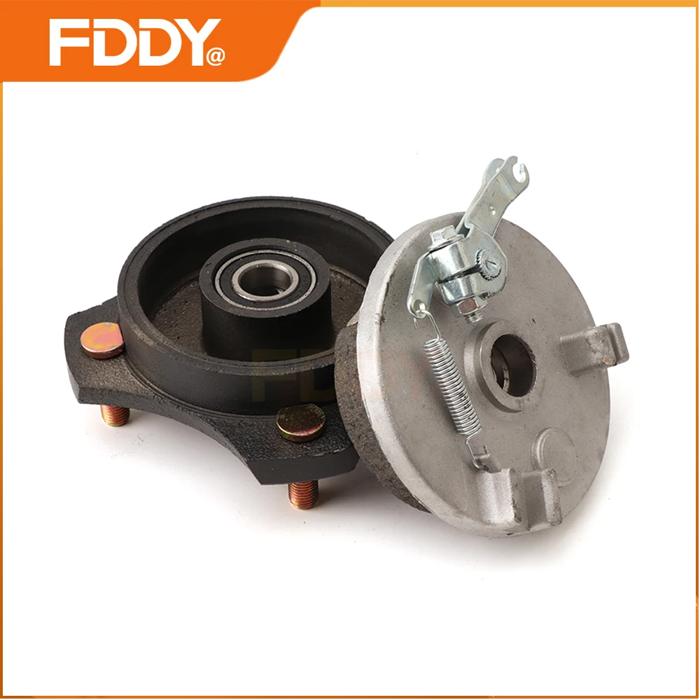 FDDY 110mm M10*4 Stud Left/Right Brake Drum Wheel Hub With Cover For 110cc 125cc 150cc Electric ATV Go Kart UTV Buggy Quad Bike