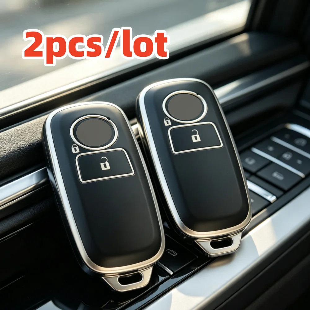 2pcs/lot Car Key Case Covers For Toyota Wigo Raize Key Case For Daihatsu Rocky 2 Buttons , only fit for the car key shown