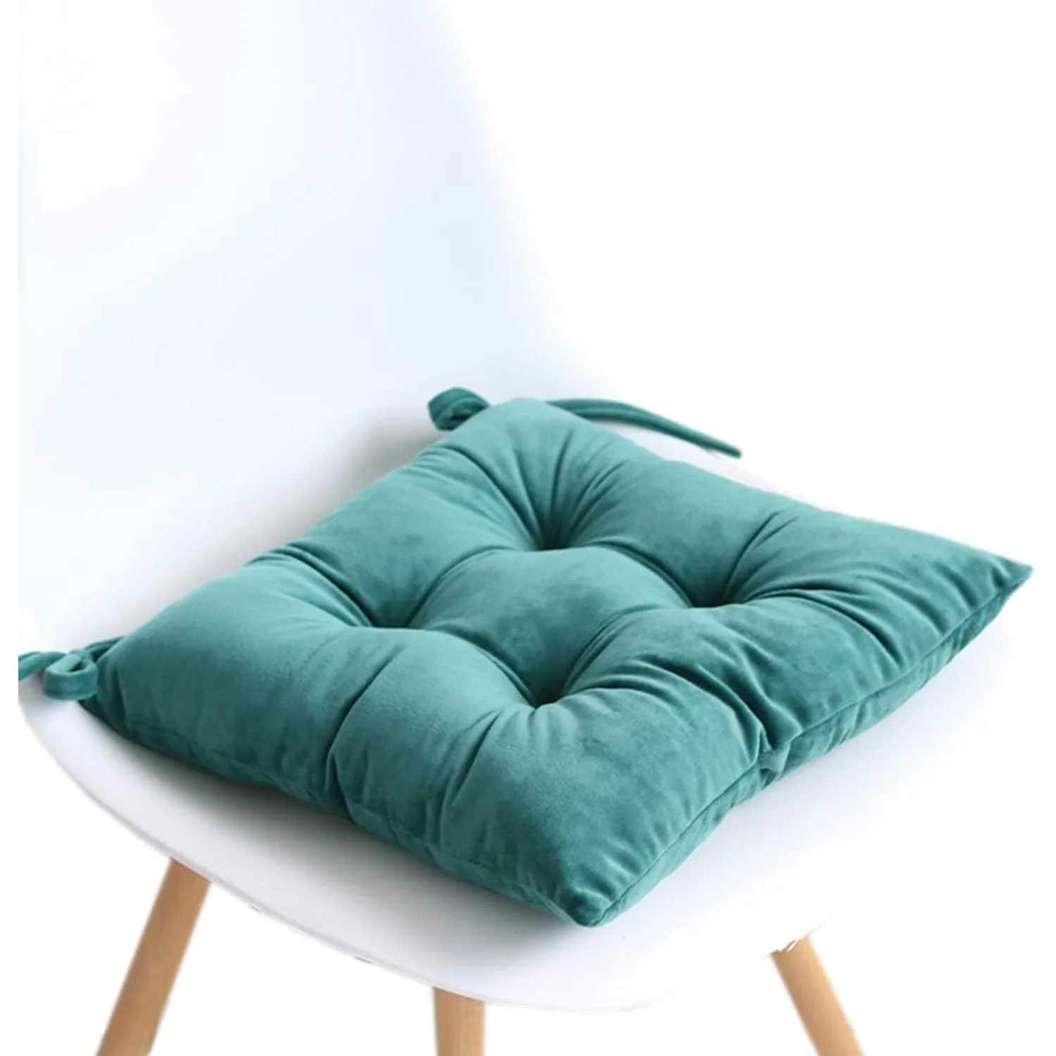 Plush Thicken Tufted Cushion Chair Pads with Ties Dining Chair Pads and Cushions  Tatami Cushion Office Chair Cushion for  Offic