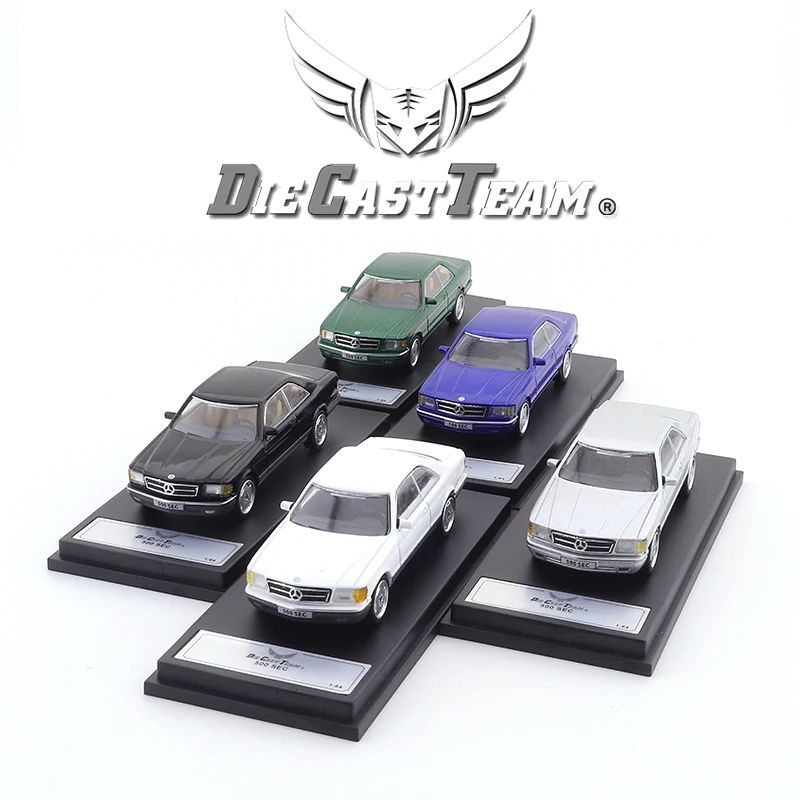 DCT 1/64 Mercedes Benz 500SEC Diecast Automotive Model Ornaments Cas Toys Gift Decorations Christmas Gift Men