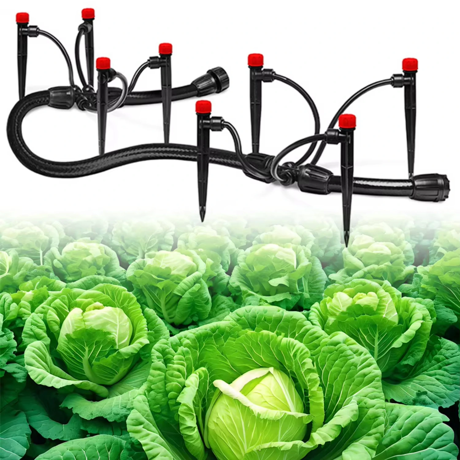 

Automatic Irrigation Equipment Adjustable Greenhouse Micro Drip Irrigation Kit 10M+15M Garden Greenhouse Flower Bed Lawn