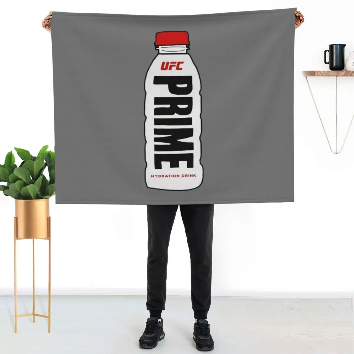 PRIME HYDRATION MMA BOTTLE Throw Blanket anime Single Blankets For Sofas manga Decoratives Fashion Sofas Blankets