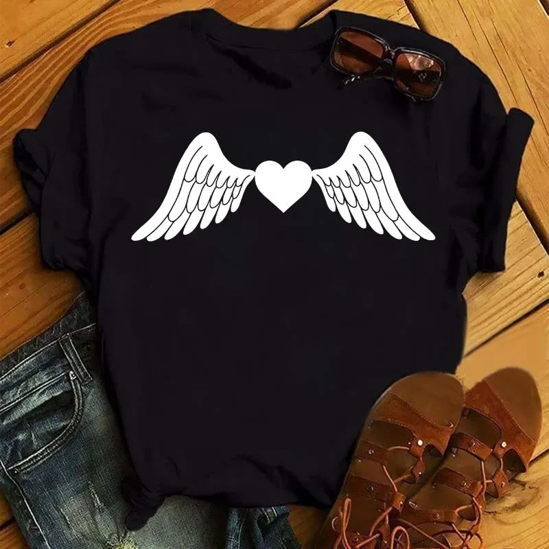 

Женская футболка с короткими рукавами и принтом размера PLUS, свободная и повседневная, мягкая, удобная и дышащая, для занятий спортом на открытом воздухе