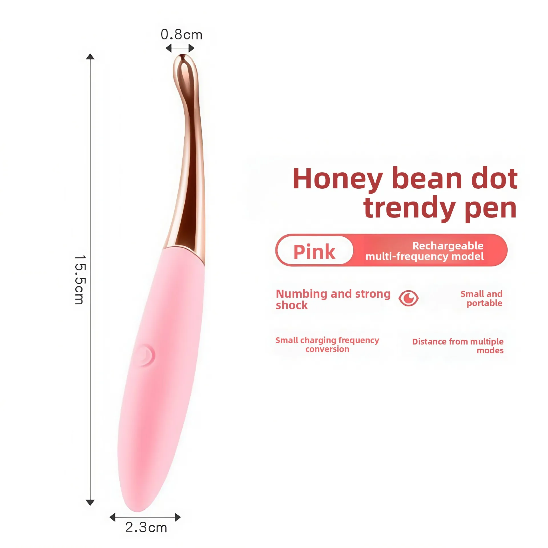 Honey bean stick point tide pen female masturbation device G point AV massage vibrating stick multi-frequency electric sex toys 2