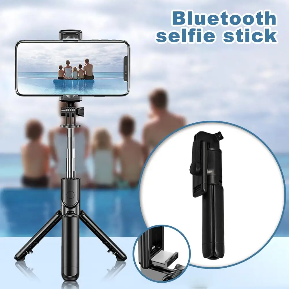 Selfie Stick Integrated Floor-standing Tripod Mobile Bracket Photo Portable Phone Live Extended Control Remote Broadcast W0Q9