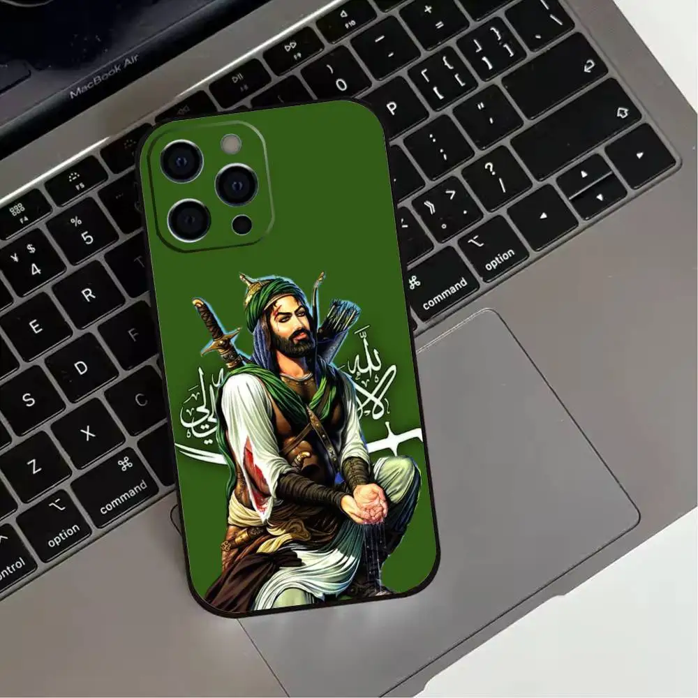 เคสโทรศัพท์ I-Imam H-Hussain Shia Ali สำหรับ iPhone 17,16,15,14,13,12,11 Plus,Pro Max,XS, ซิลิโคนนิ่มสีดำ