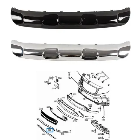 메르세데스 벤츠 GLA 클래스 W156 A용 앞 범퍼 크롬 장식 스트립 1568859600