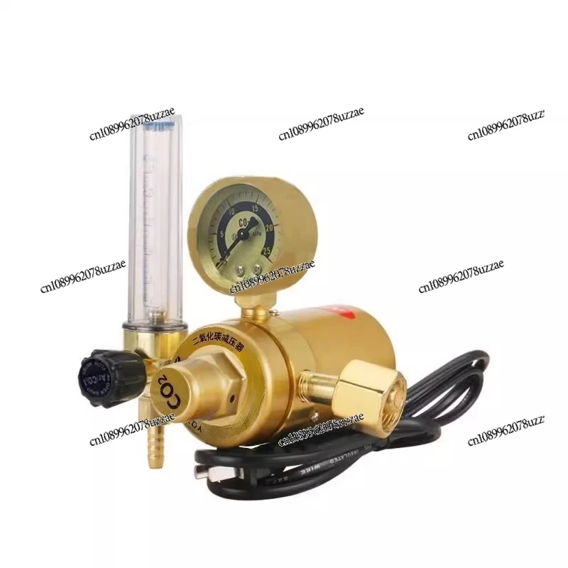 YQT-731L All-copper Carbon Dioxide Pressure Reducer Mixed Gas Pressure Reducing Valve 36V/110/220V/co2 Heating Meter