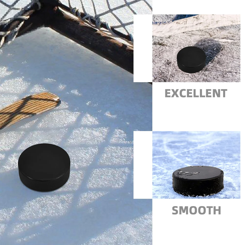 s Foam Hockey Puck Desain Tahan Aus Tinggi Rasa Realistis Permukaan Es Serbaguna Ringan Portabel