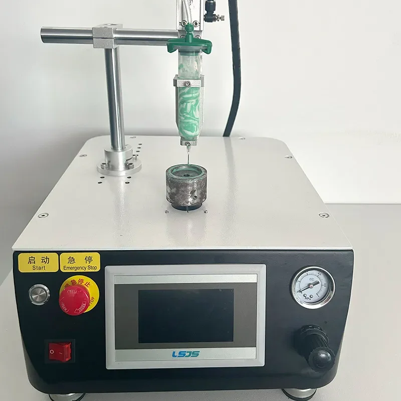 Four-station disc circular dispensing machine Thread buzzer dispensing machine Three-axis automatic high-precision rotary