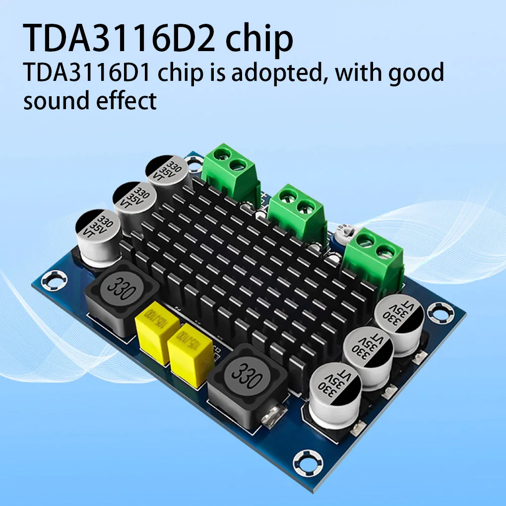 

Mono Digital Power Amplifier Board Noise Reduction DC 10-24V Single Channel Speaker Soundbox Audio Amp Module Type 1