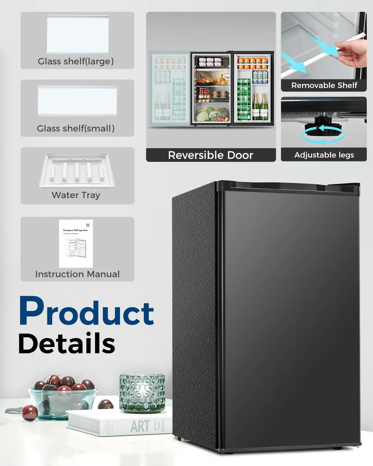 3.2 Cu Ft Mini Fridge 5