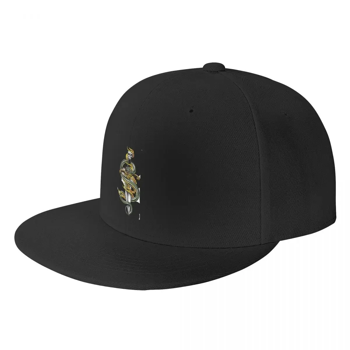 Custom Snake Sword Combination Baseball Cap Flat Sports Snapback Women Men's Adjustable Hip Hop Dad Hat