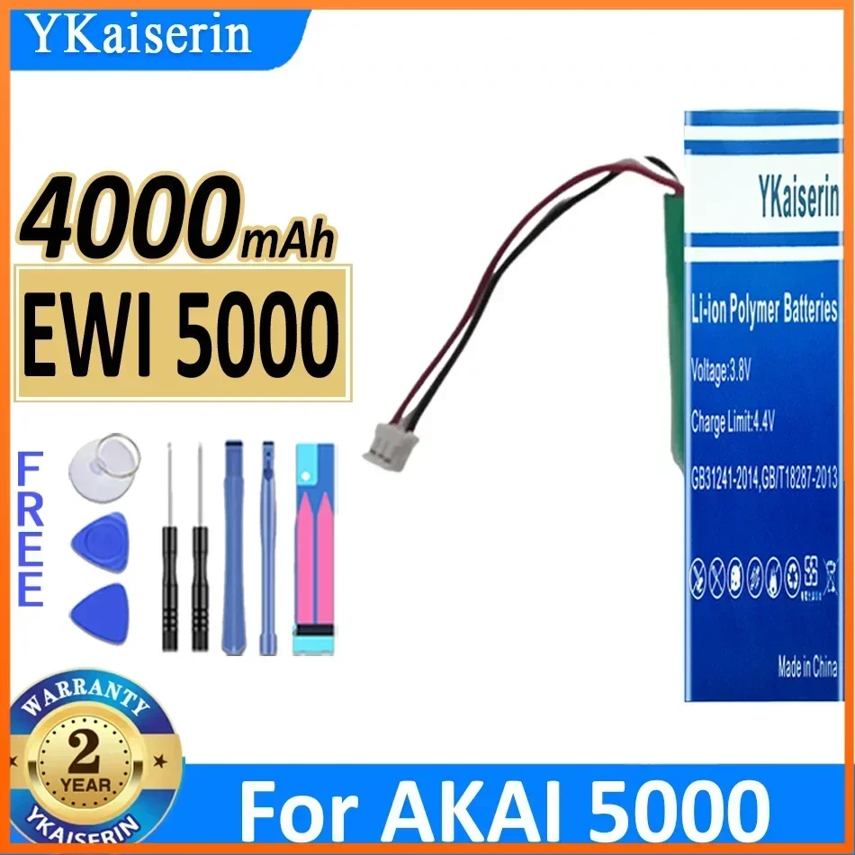 YKaiserin 4000mAh Replacement Battery for AKAI 5000, EWI for SOLO FPO-72-003-S Portablet Mobile Phone Batteries Warranty 2 Years