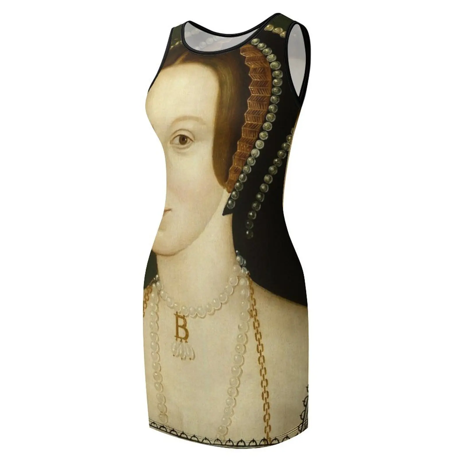 Portrait of Anne Boleyn Queen of England The six Sleeveless Sundress Female clothing women's summer dress 2025