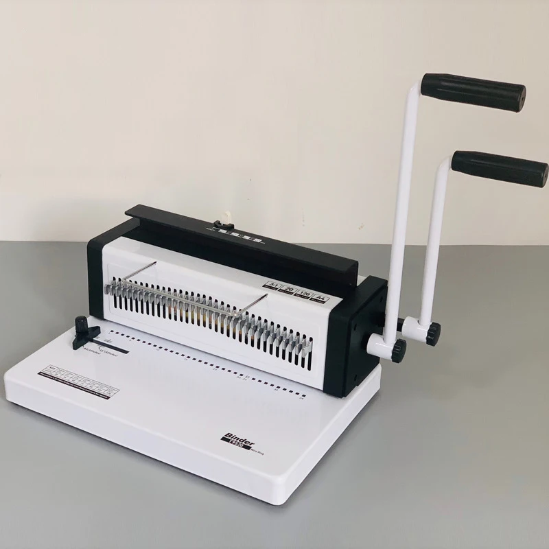 T9520 Rilegatrice manuale a doppio filo per ufficio con rilegatrice a doppio anello