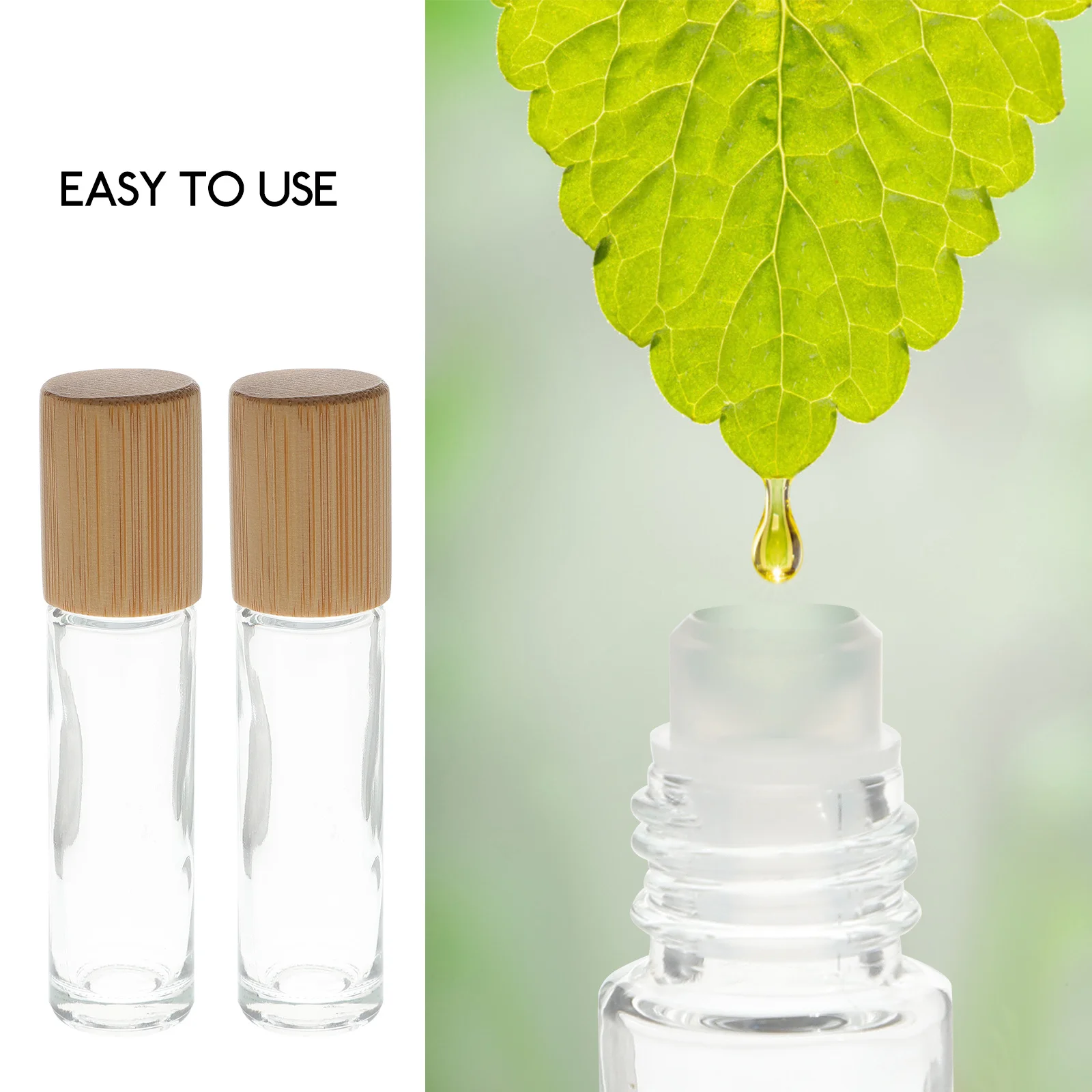 

10pcs Empty Essential Oil Bottles Glass Roller Bottle Aromatherapy Rolling Bottles for Perfume DIY Travel