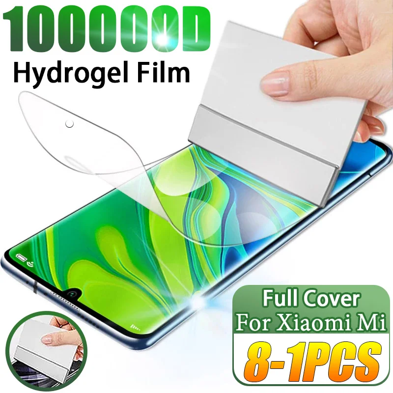 

1/8Pcs HD Hydrogel Film For Xiaomi Mi 14T 13T 12T 11T Pro 14 13 Ultra Screen Protector 12 12S 12X 11 i note 10 pro 11 ultra t 5G