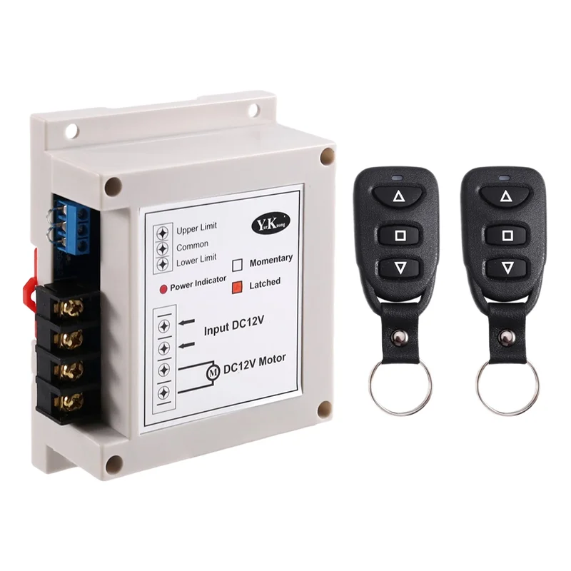 DC12V 40A 400W Wireless Motor Controller Remote Control For Garage Doors, Curtains, Roller Shutters And Other Applications