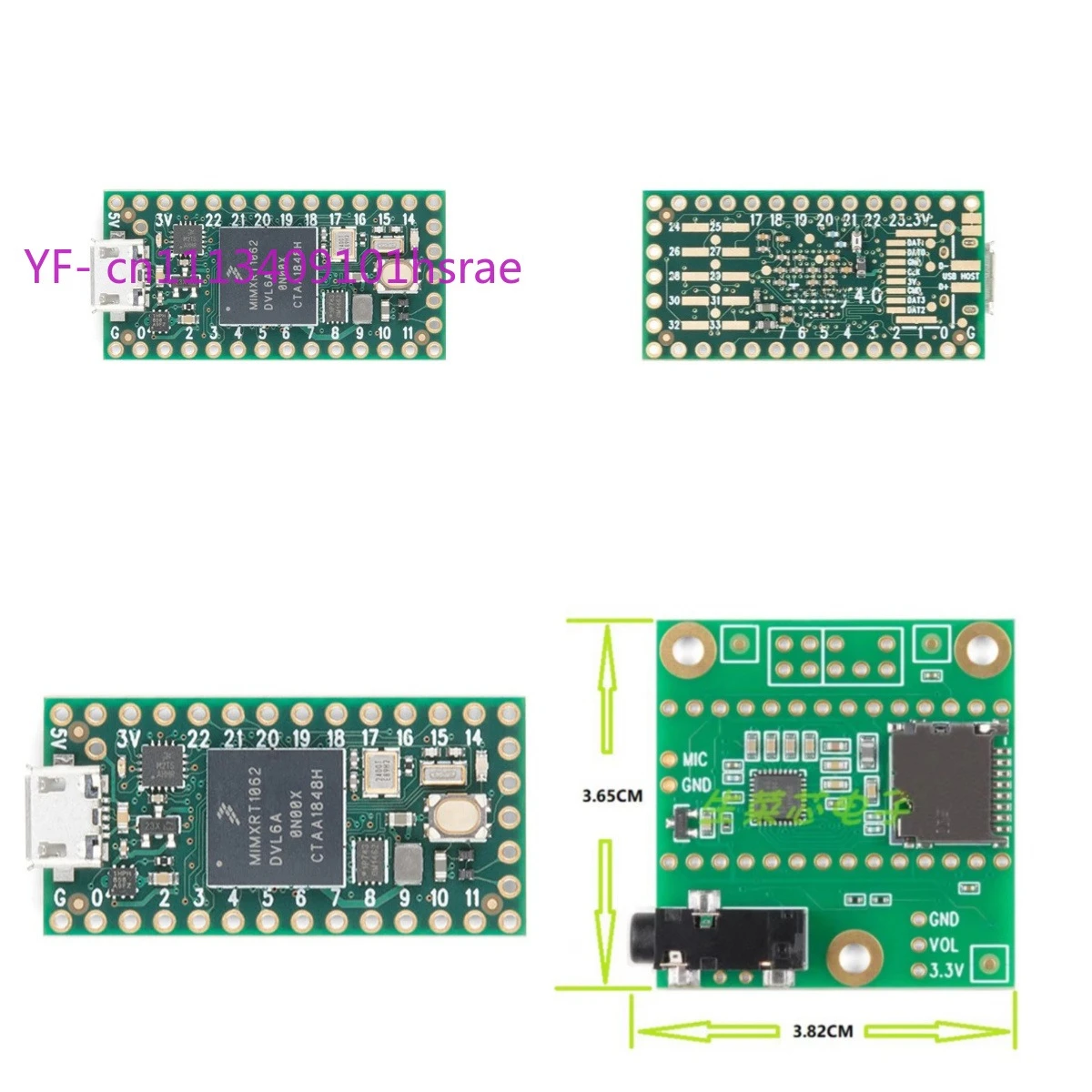 iMXRT1060 Cortex-M7 Development Board, High Speed Microcontroller Programming Board DEV15583