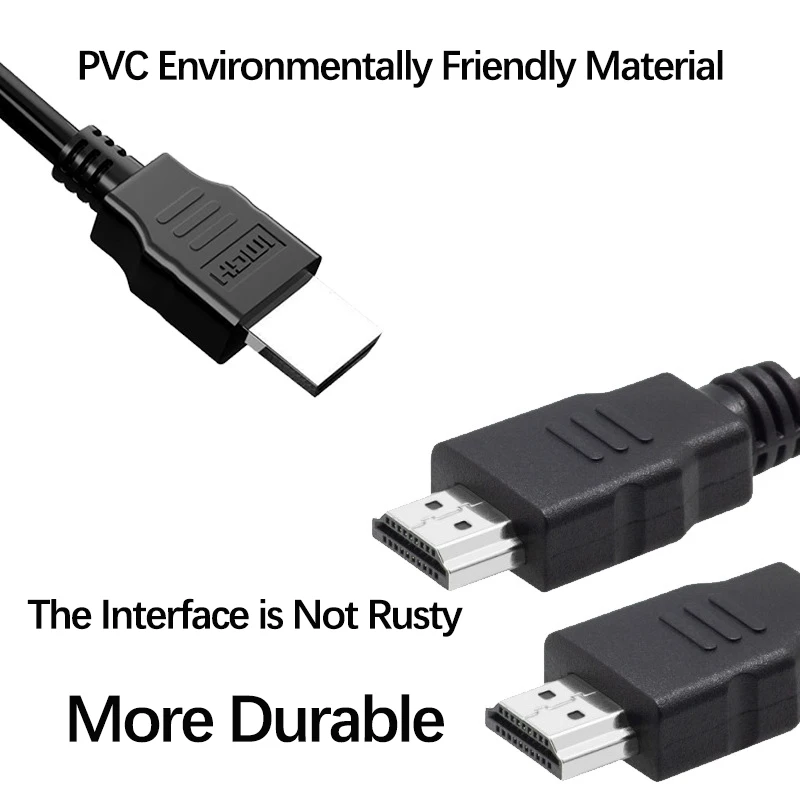 HDMI-compatible Cable High-definition Adapter Cable Computer Monitor Connecting Cable Conversion Cable for laptops TV projectors