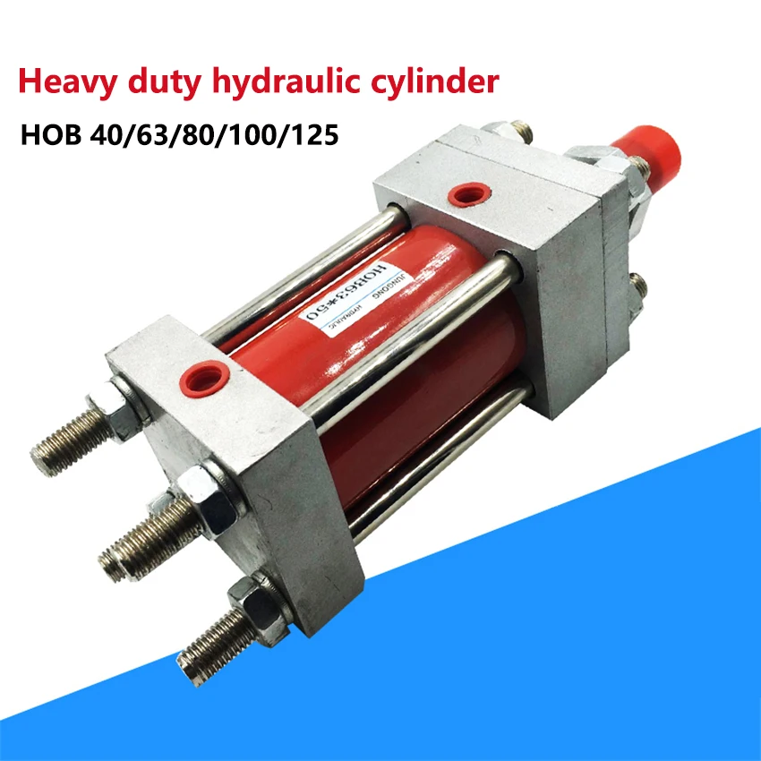 

HOB 40/63/80/100/125 Heavy Duty Oil Cylinder Bidirectional Hydraulic Cylinder 180kg/cm Pressure Resistant Hydraulic Oil Cylinder