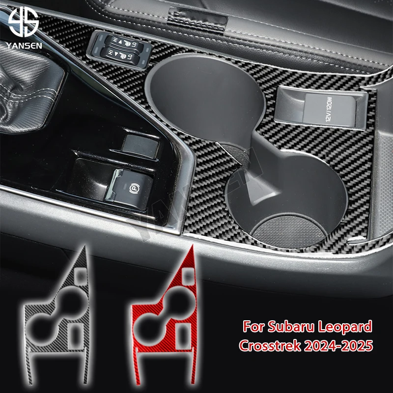 

Car Central Control Cup Panel Cover Carbon Fiber Sticker For Subaru Crosstrek 2024 For Impreza 2024 Accessories