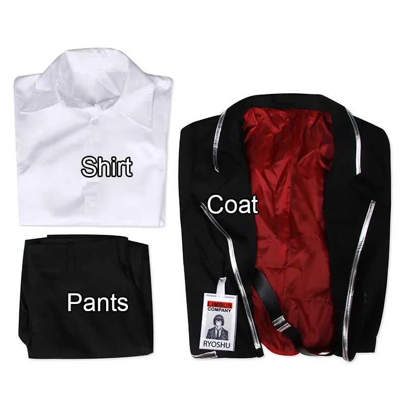 เกม Limbus บริษัท Ryoshu คอสเพลย์เครื่องแต่งกายยาวเสื้อกางเกงชุดที่กําหนดเองปาร์ตี้ฮาโลวีน Carnival Roleplay ชุดวิกผม