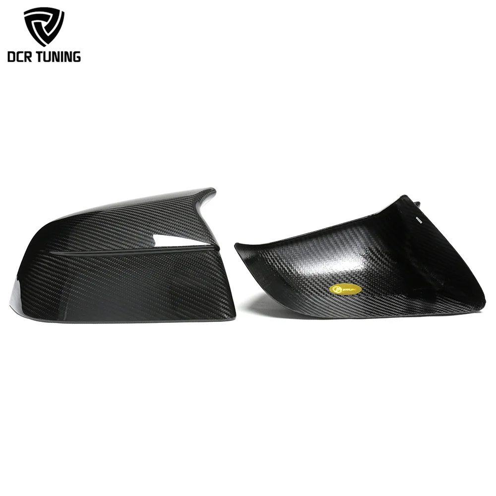 Juniper Dry Carbon Fiber M Style Side Mirror Cover for Tesla Model Y 2019-2025 Stick-On Shiny/Matte Exterior Trim