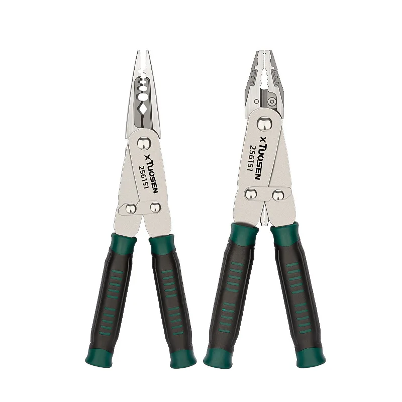 TUOSEN متعددة الوظائف قواطع الأسلاك كماشة إبرة زردية طويلة الفكين متجرد الأسلاك الكهربائية أدوات عملية عالية الأداء #6