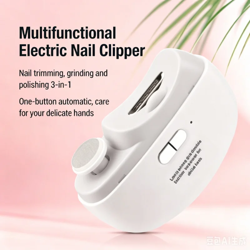 

Rechargeable Electric Nail Clipper with Light, Automatic Nail Trimmer Grinding Polishing Manicure Tool for Baby Adults