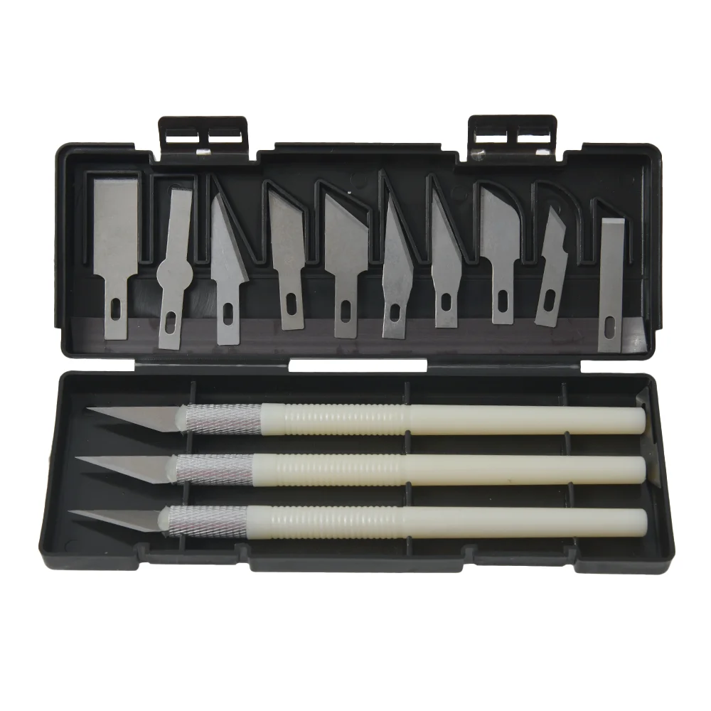 It Is A 13-piece Set of Metal Carving Knife Hand Ledger Paper Rubber Paper Carving Wood Carving Blade