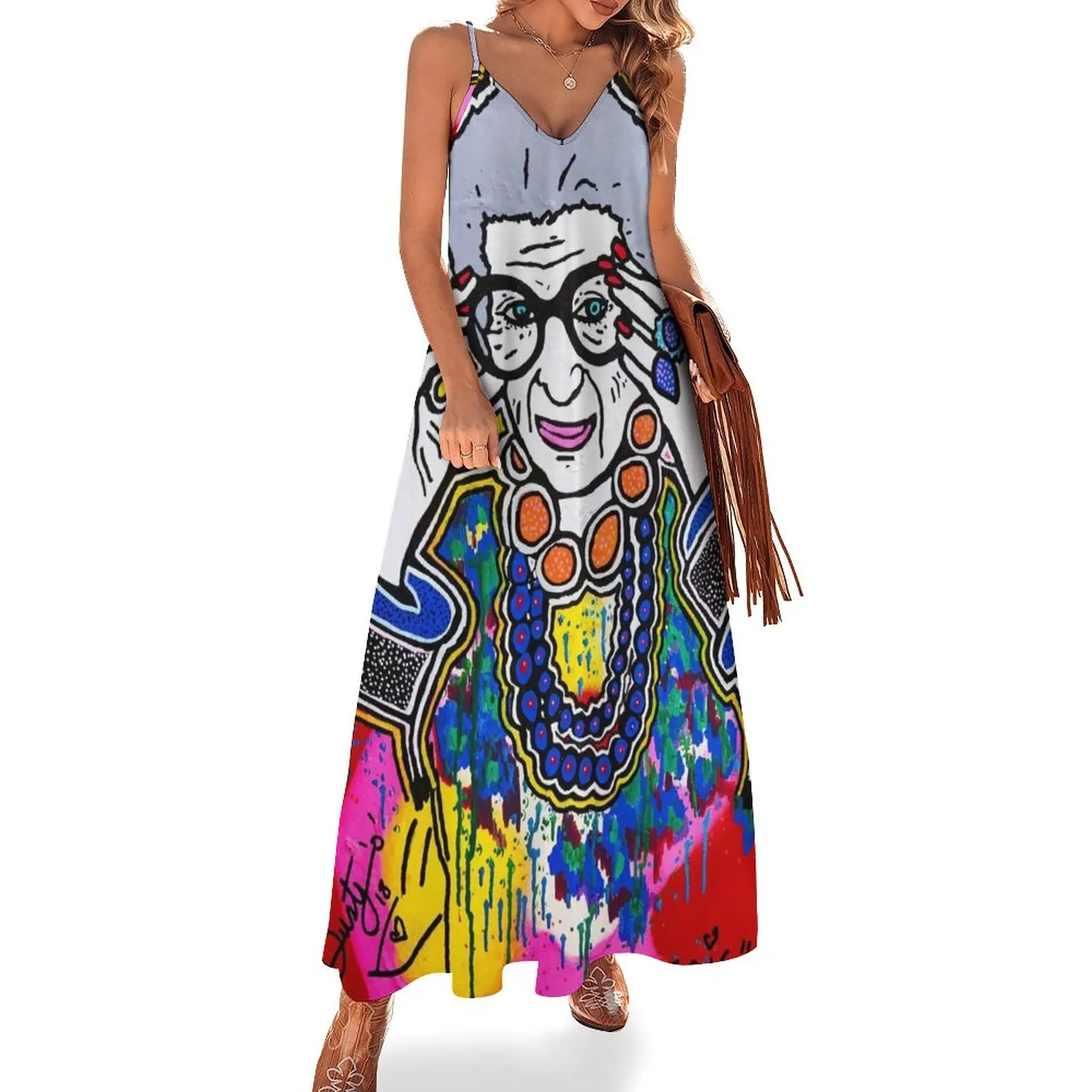 

The Iris Apfel Merchandise Collection by Dusty O Sleeveless Dress women's evening dress 2023 ladies dresses for special occasion