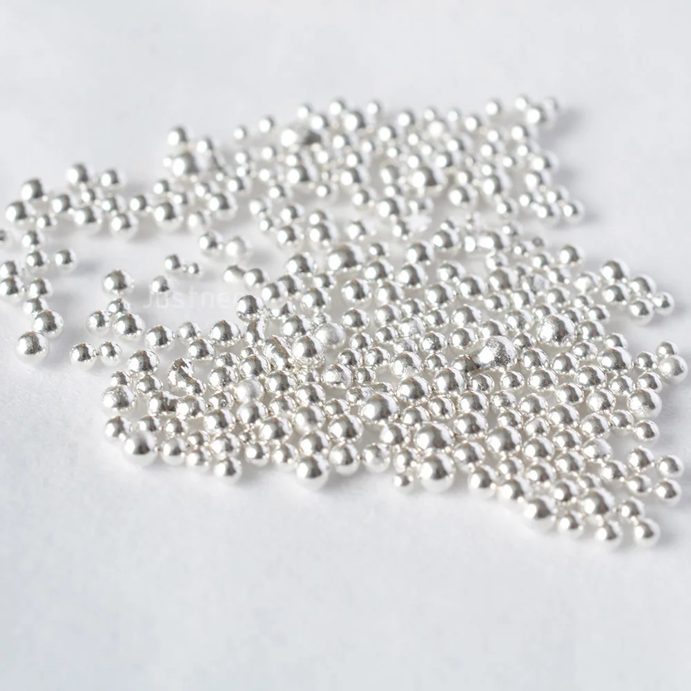 

.999 Silver beads particles, diy jewelry making supplies material