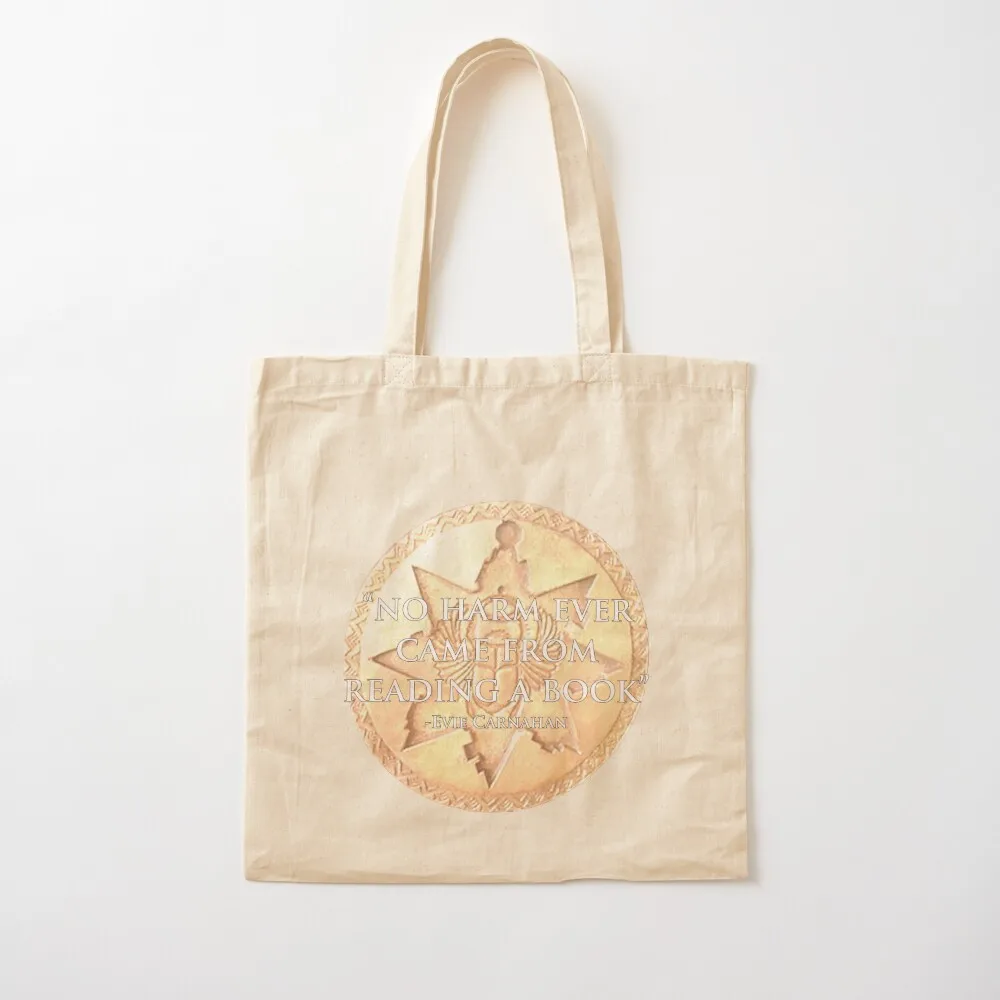 

No Harm Ever Came From Reading A Book Tote Bag ecological bags tote bag screen Women's handbag hand bags Canvas Tote Bag