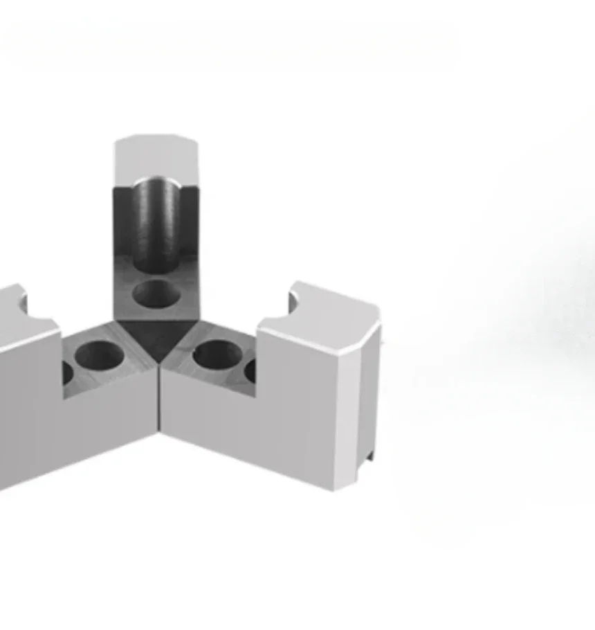 Lathe hydraulic three jaw chuck L-shaped raised and extended claw 56810 inch internal support and external clamp dual-purpose