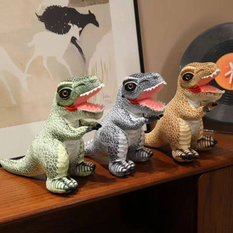

Realistic Tyrannosaurus Rex Plush Toy Soft Stuffed Dinosaur Doll Cute Cartoon Animal for Kids Birthday Gift Home Decoration