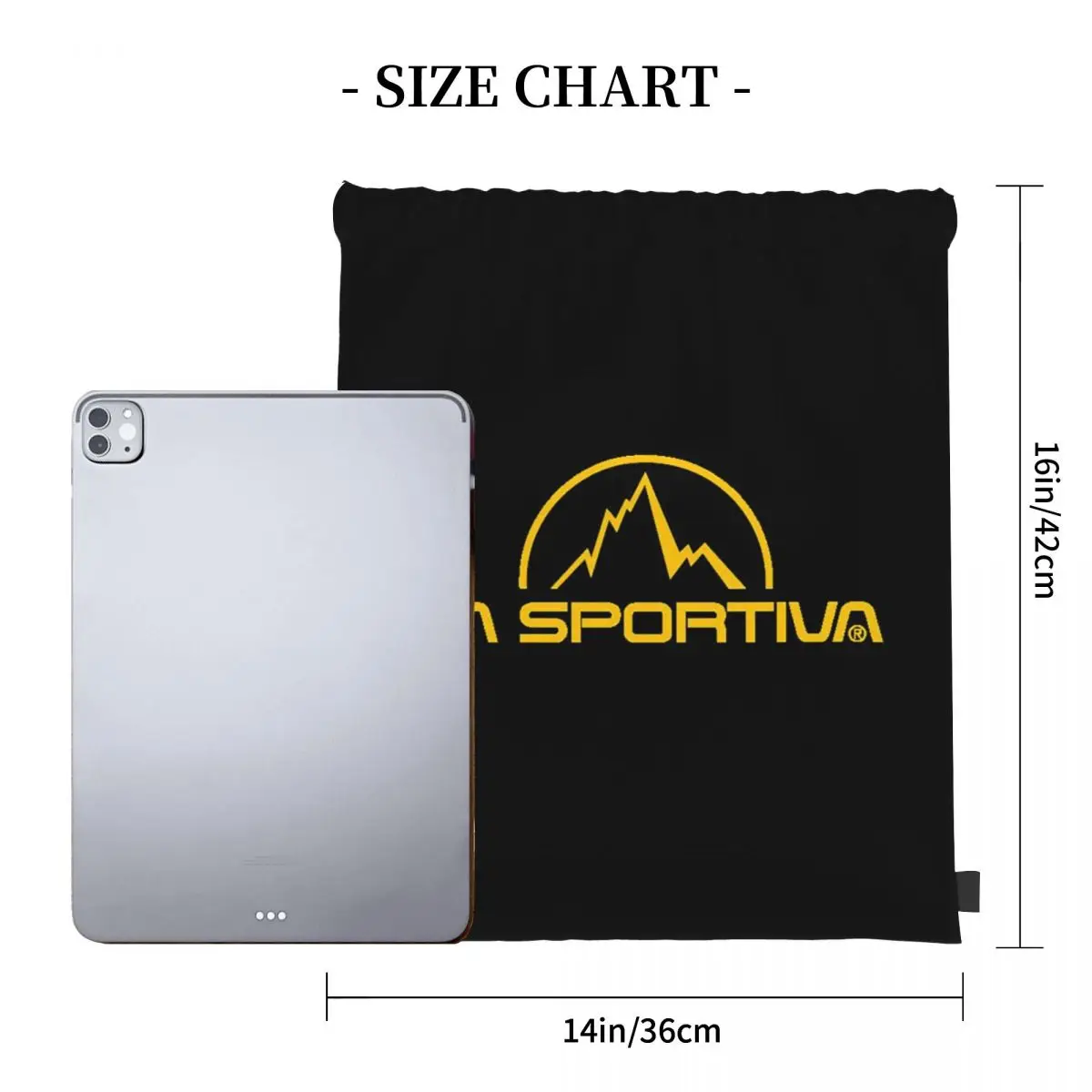 La Sportiva Merch Backpacks Portable Drawstring Bags Drawstring Bundle Pocket Sundries Bag Book Bags For Man Woman Students