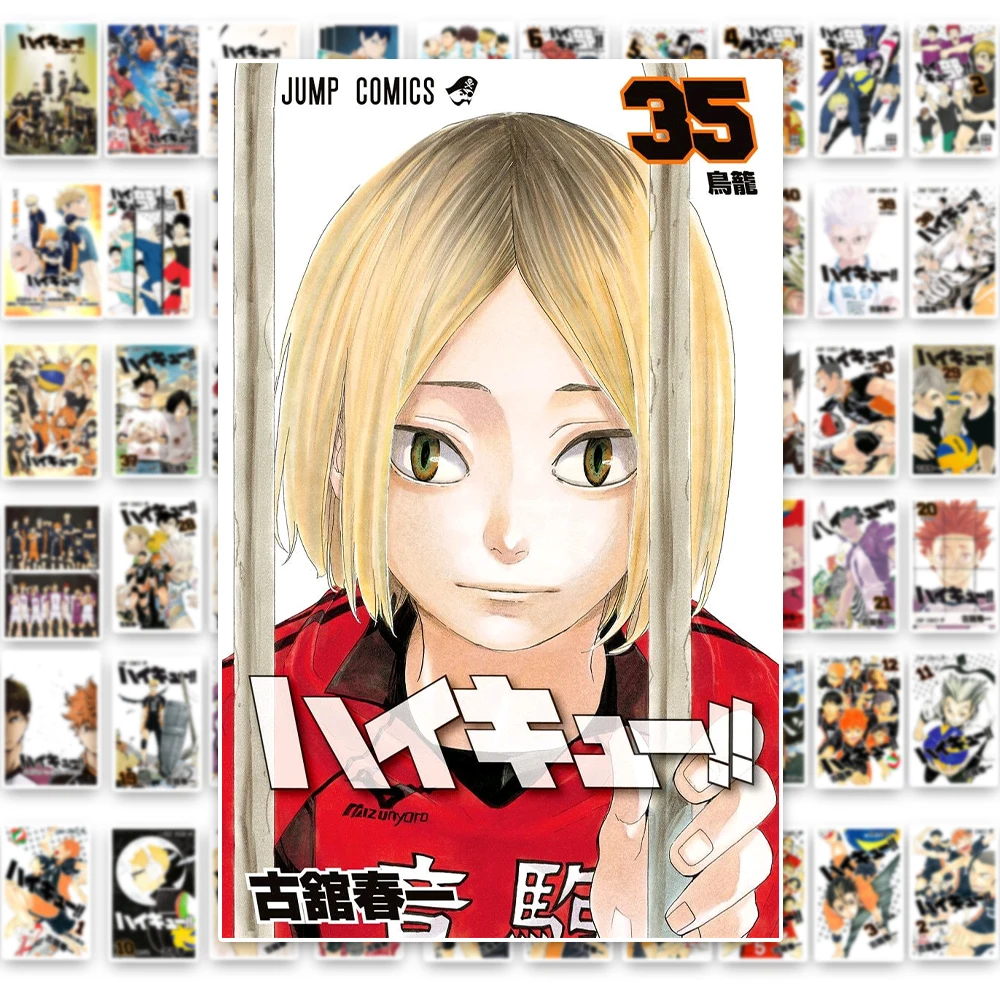 60 قطعة ملصقات أنيمي Haikyuu الكرتون هيناتا شويو توبيو كاجياما الشارات اللعب المحمول سيارة الهاتف لاصقة تزيين هدية عيد